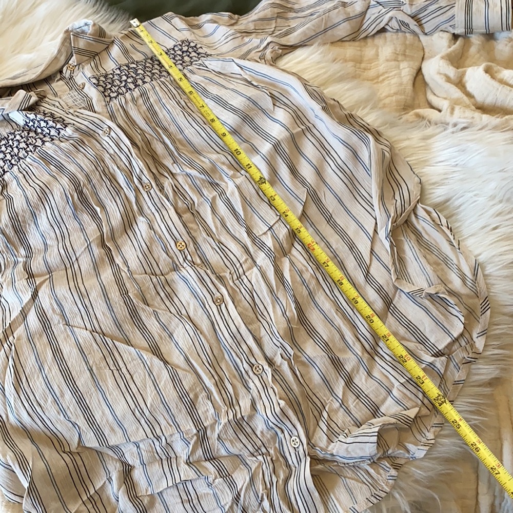 A N T H R O P O L O G I E Pinstripe Button Down - image 8